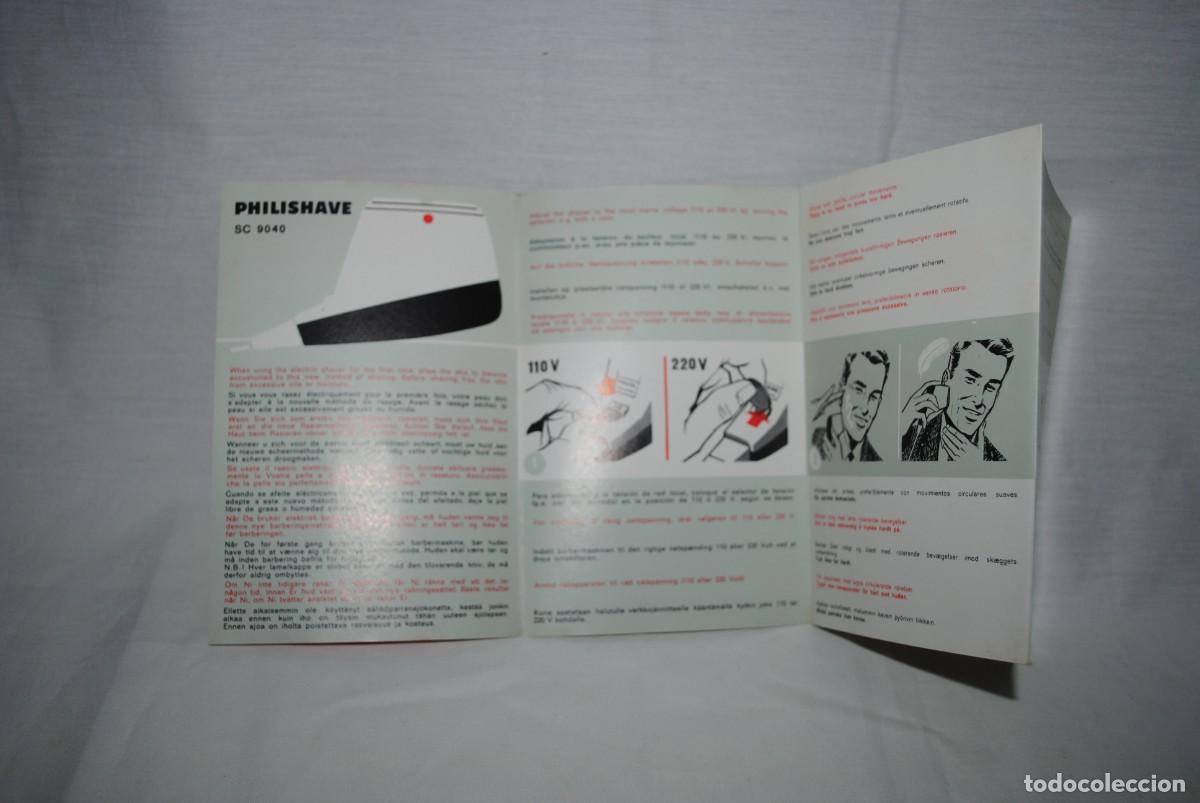 Antig&uuml;edades: INSTRUCIONES , DE MAQUINA DE AFEITAR , PHILISHAVE . - Foto 3