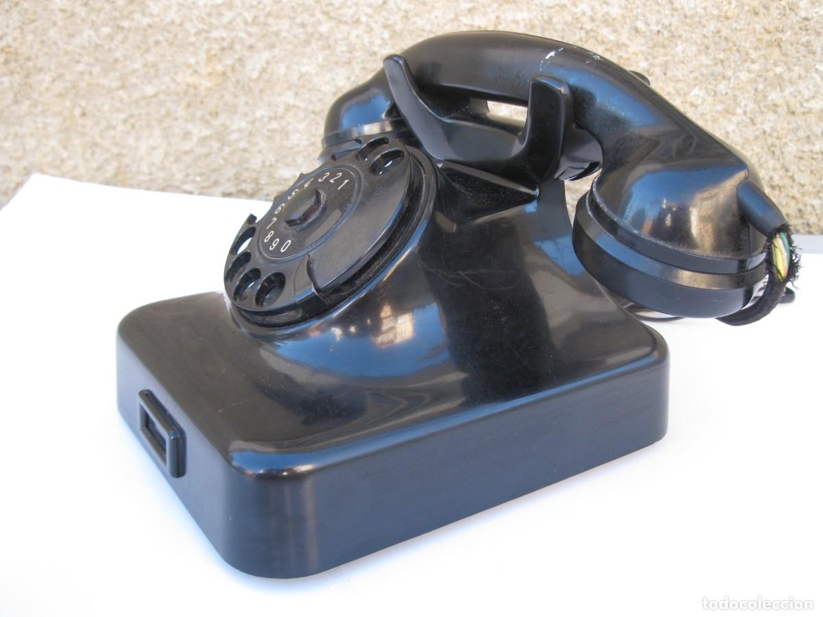 Tel&eacute;fonos: ANTIGUO TEL&Eacute;FONO DE BAQUELITA. - Foto 7
