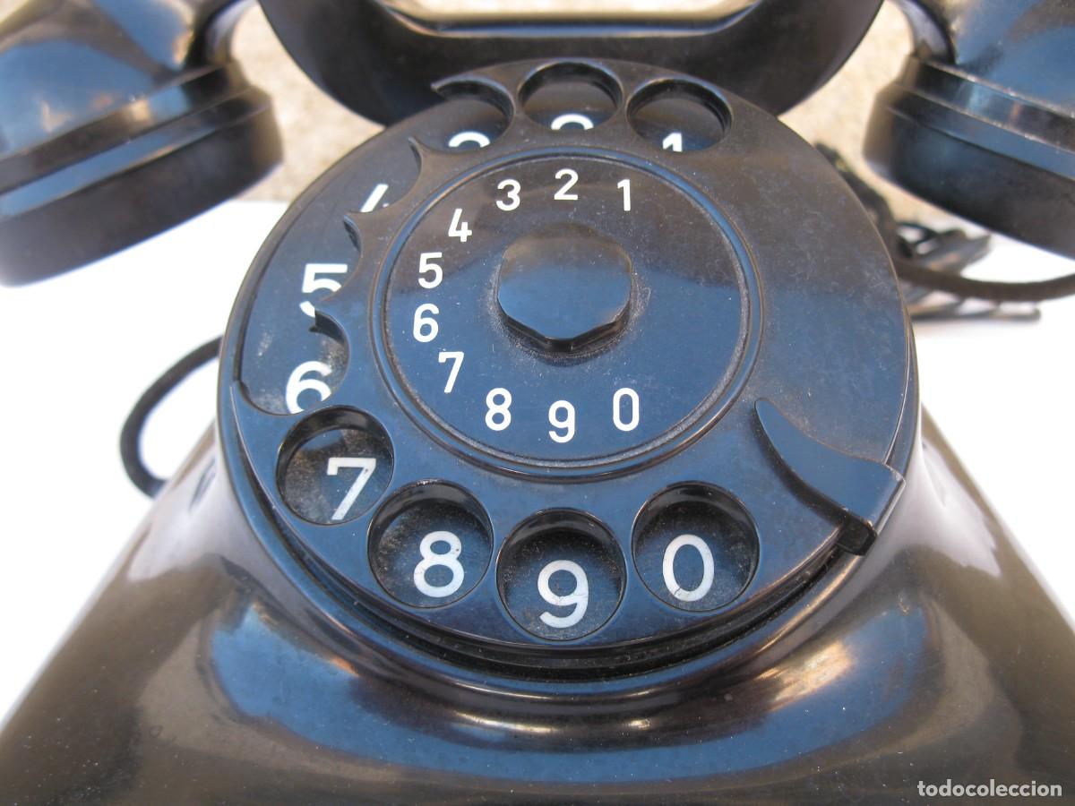 Tel&eacute;fonos: ANTIGUO TEL&Eacute;FONO DE BAQUELITA. - Foto 8