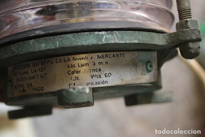 Antig&uuml;edades: farol lampara de barco original miletich - Foto 2