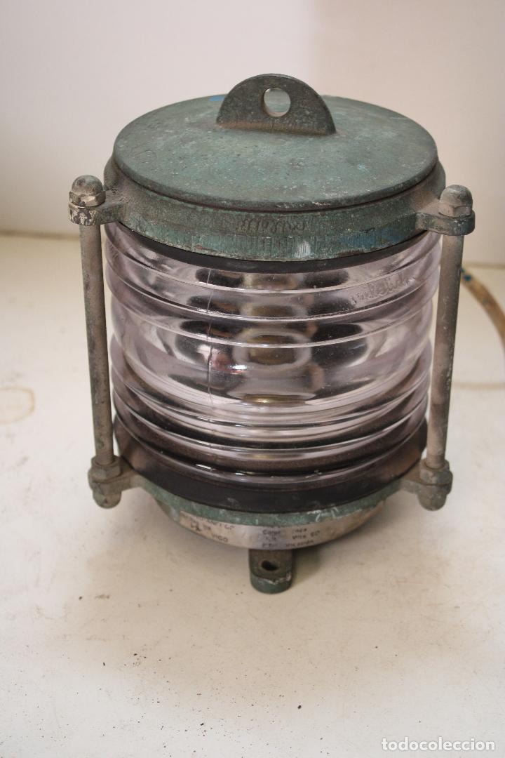 Antig&uuml;edades: farol lampara de barco original miletich - Foto 3
