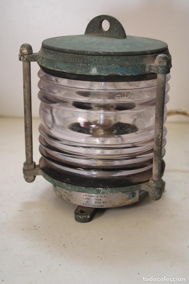 Antig&uuml;edades: farol lampara de barco original miletich - Foto 5