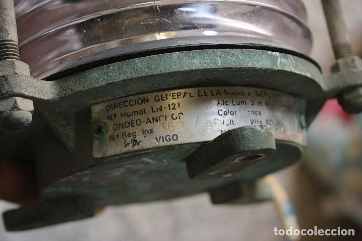 Antig&uuml;edades: farol lampara de barco original miletich - Foto 6