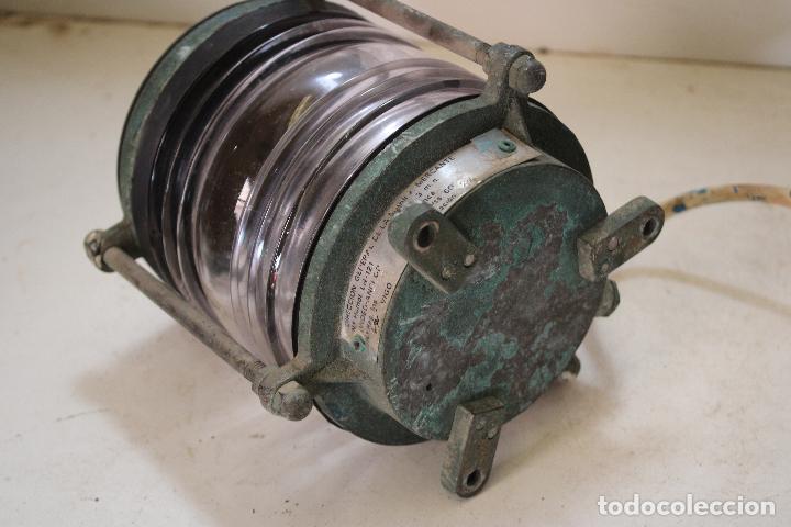 Antig&uuml;edades: farol lampara de barco original miletich - Foto 11
