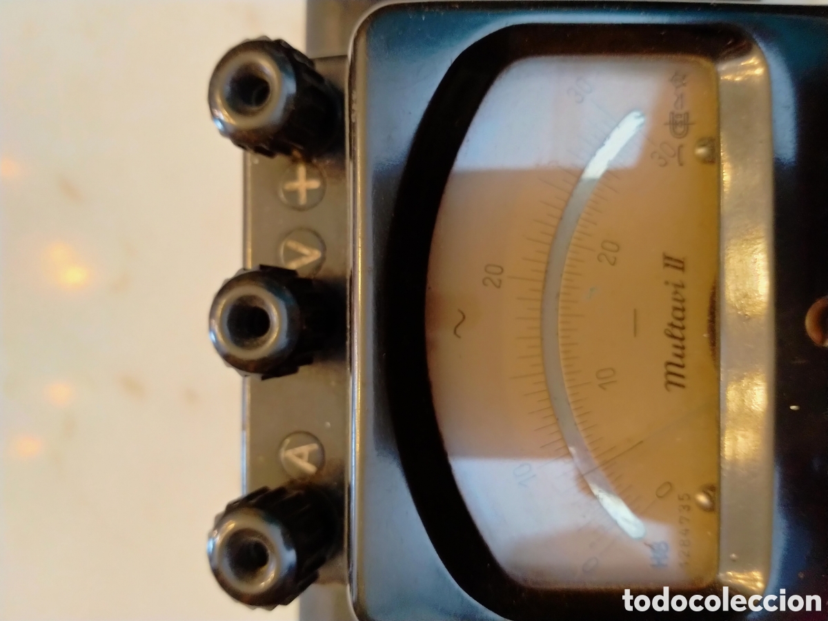 Antig&uuml;edades: Volt&iacute;metro amper&iacute;metro. Comprobador de corriente Hartmann - Foto 6
