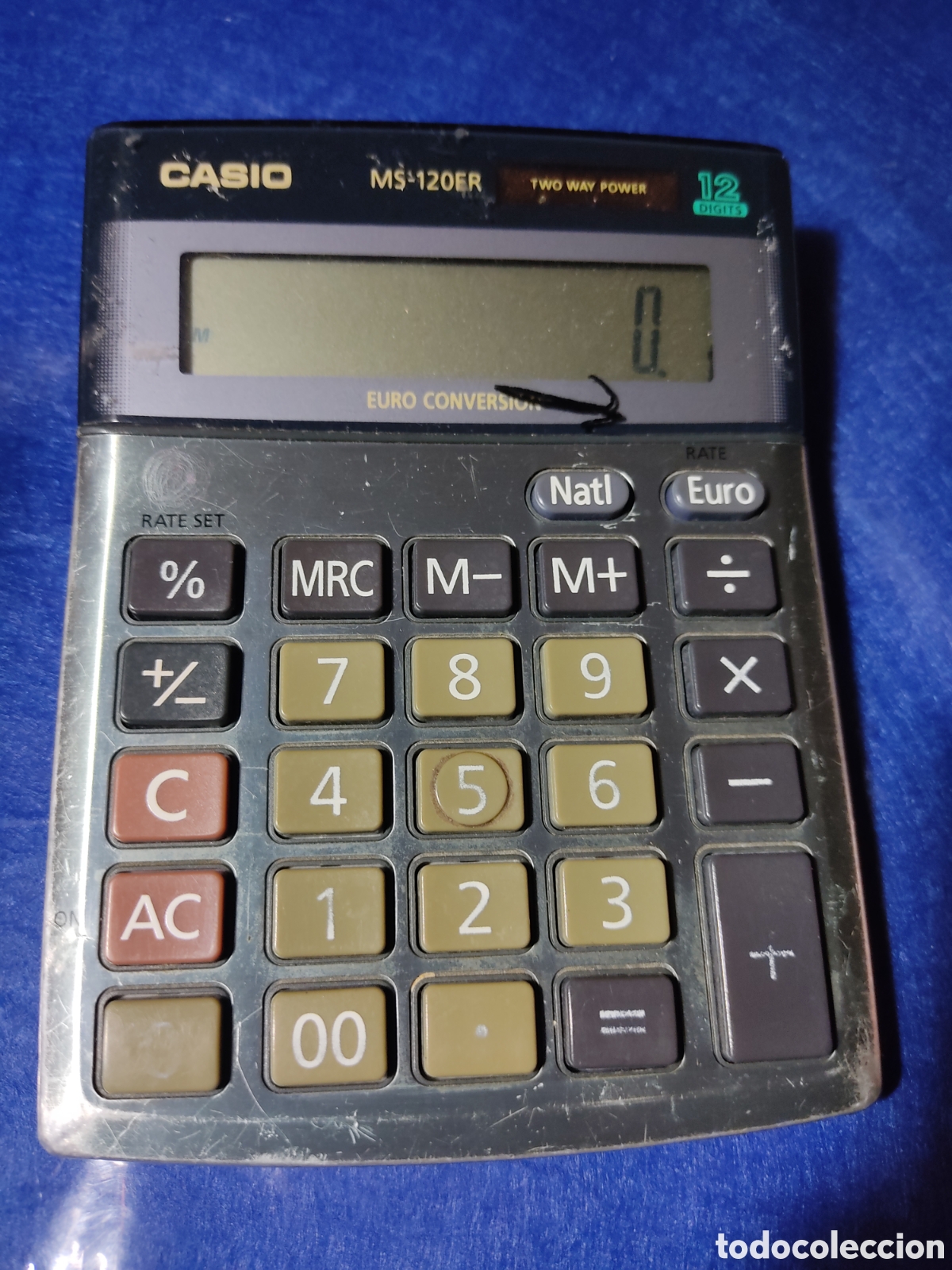 Antig&uuml;edades: Calculadora solar Casio MS 120ER - 12 digitos - Foto 3