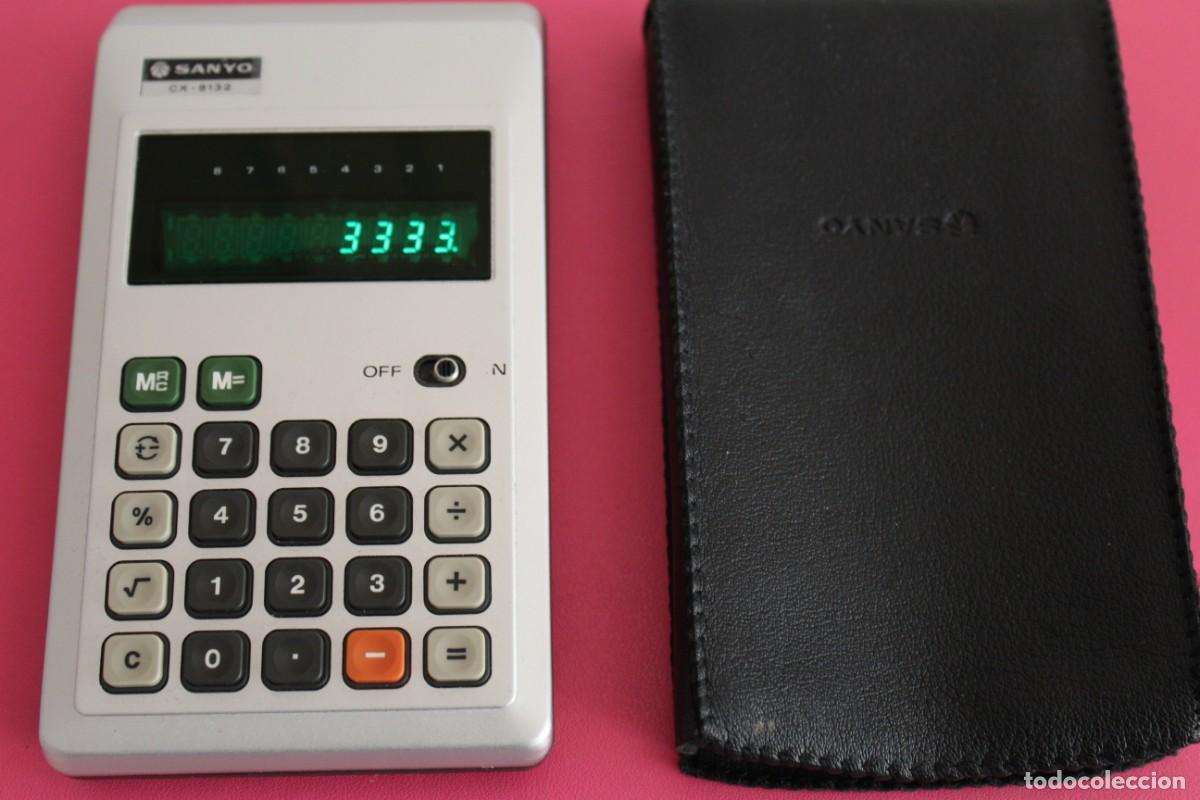 Antig&uuml;edades: CALCULADORA SANYO CX - 8132 - FUNCIONA - PRESENTA DEFECTO - Foto 2