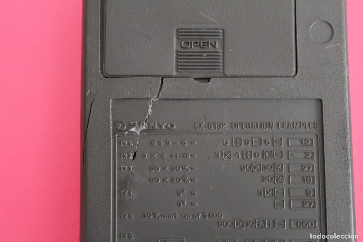 Antig&uuml;edades: CALCULADORA SANYO CX - 8132 - FUNCIONA - PRESENTA DEFECTO - Foto 3