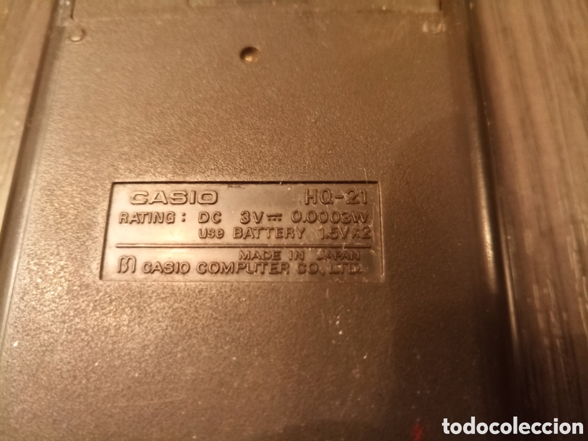 Antig&uuml;edades: Antigua Calculadora CASIO HQ21 - Foto 7