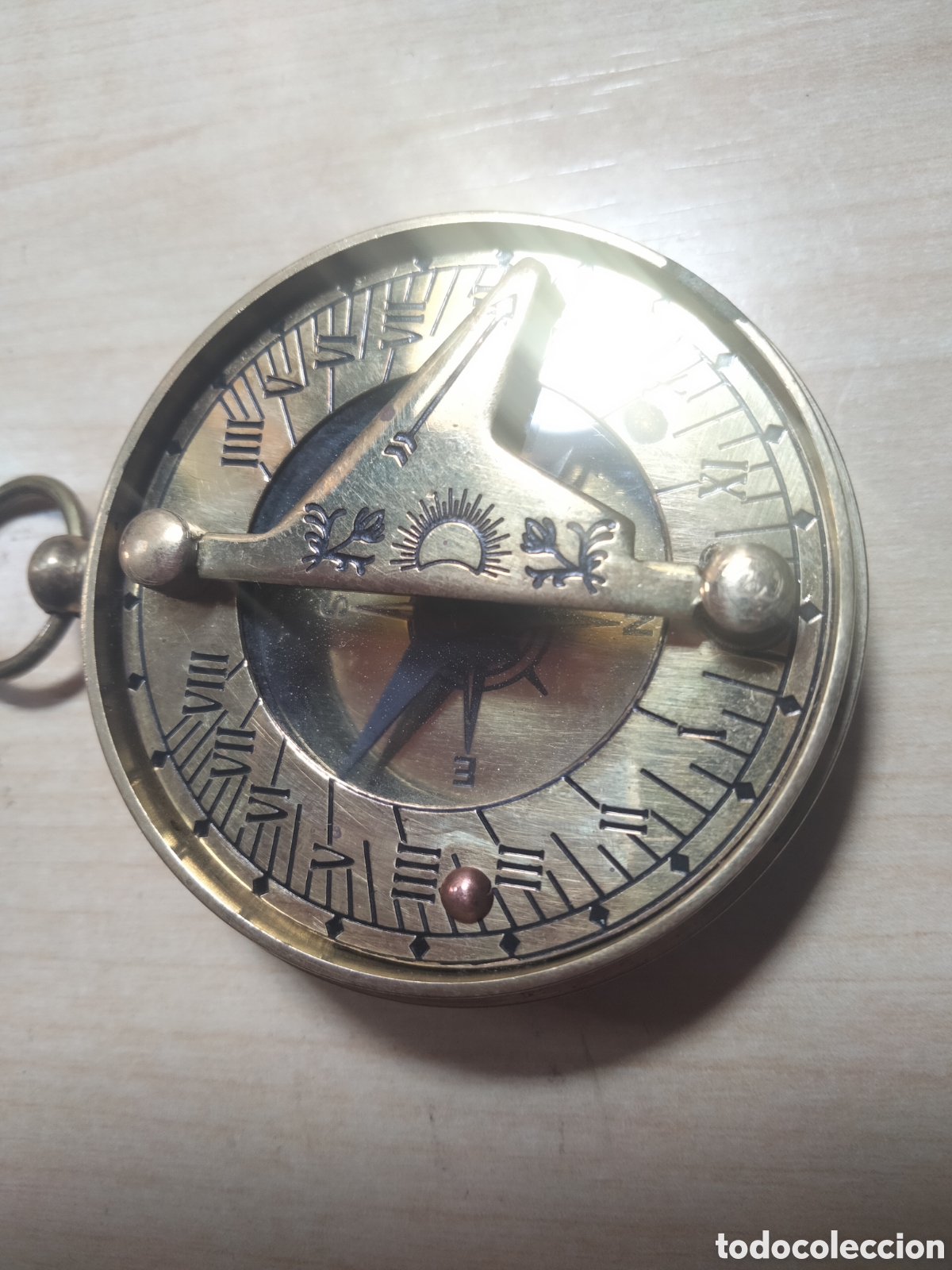Antig&uuml;edades: Br&uacute;jula de bolsillo . cobre inglesa - Foto 5