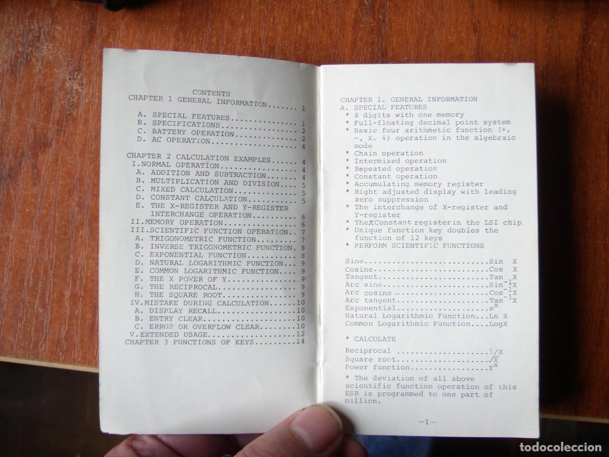 Antig&uuml;edades: CALCULADORA BARROQ MODELO 1445 FUNCIONANDO CON FUNDA E INSTRUCCIONES - Foto 4
