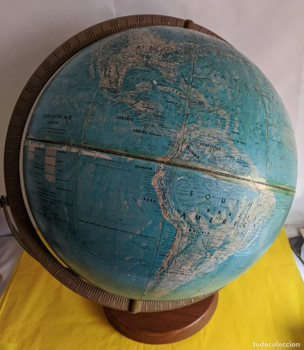 Antig&uuml;edades: Globo terr&aacute;queo SCAN GLOBE A/S Dinamarca 1978, en Ingl&eacute;s - Foto 5