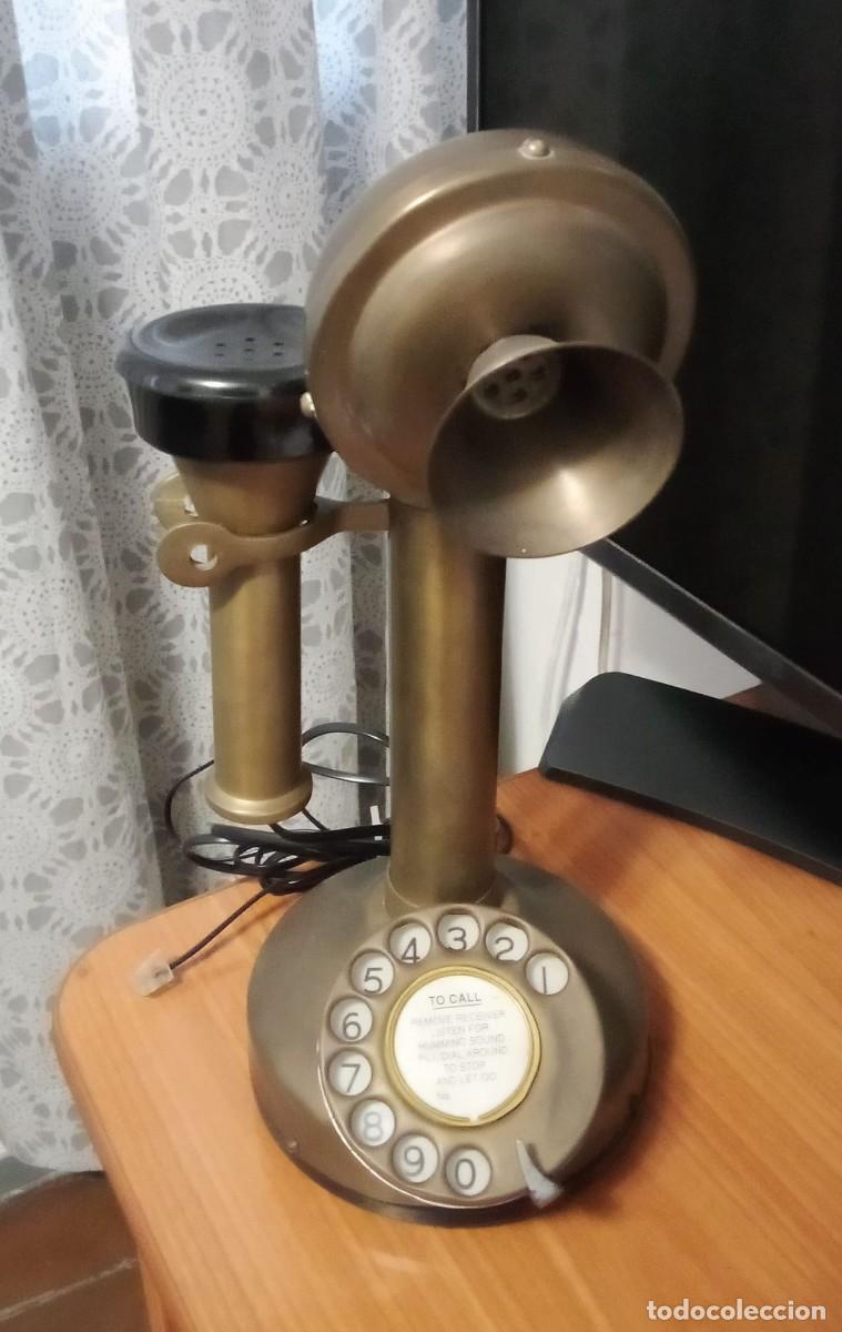 Tel&eacute;fonos: TEL&Eacute;FONO CANDELABRO ANTIGUO. (CON CABLE DE RED) - Foto 1