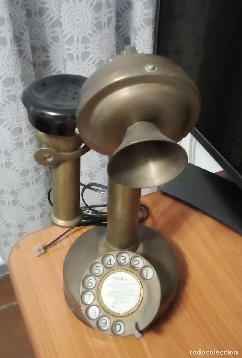 Tel&eacute;fonos: TEL&Eacute;FONO CANDELABRO ANTIGUO. (CON CABLE DE RED) - Foto 2