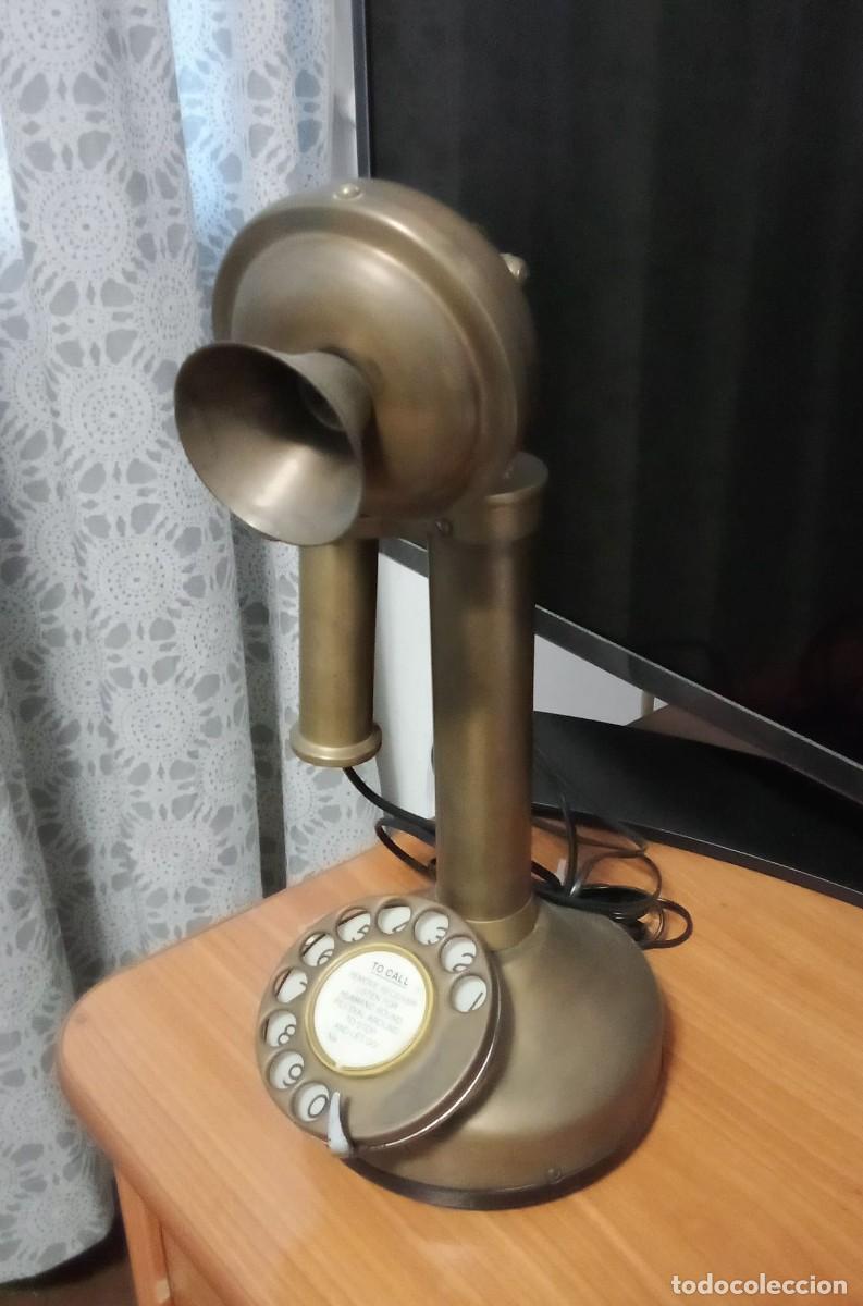 Tel&eacute;fonos: TEL&Eacute;FONO CANDELABRO ANTIGUO. (CON CABLE DE RED) - Foto 3