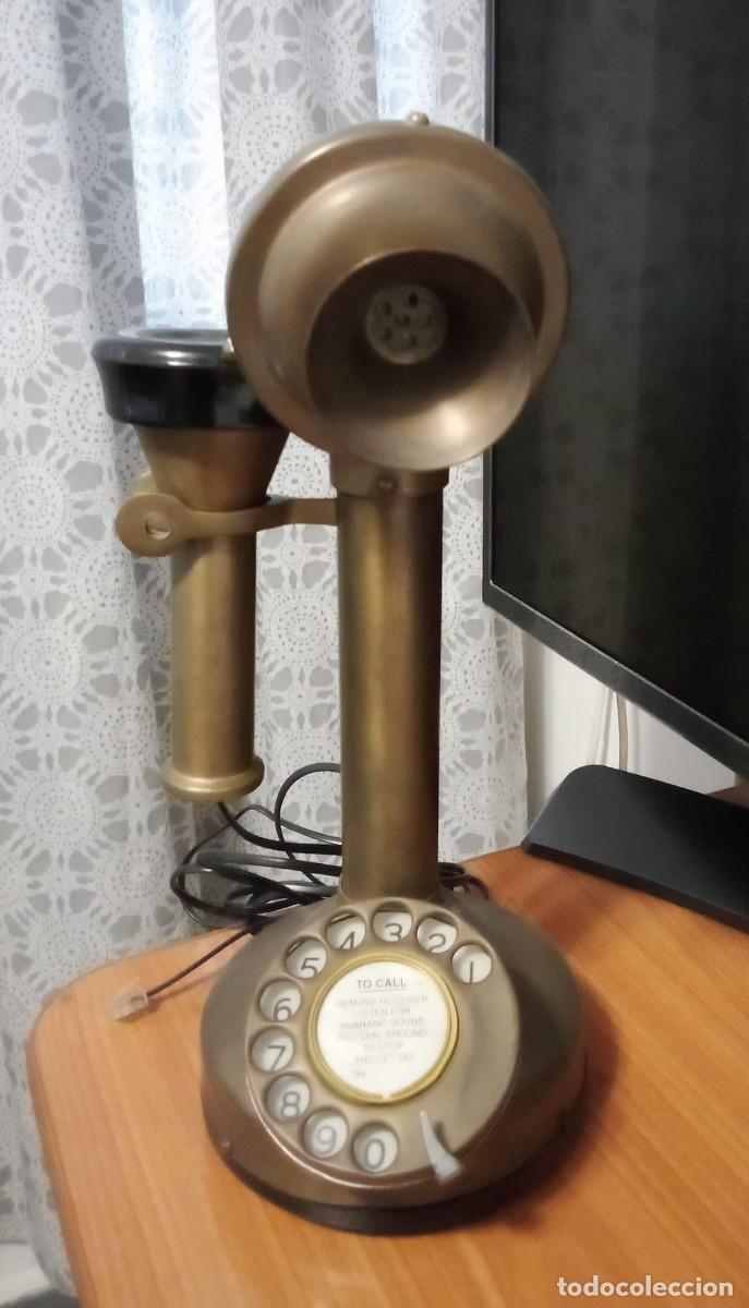 Tel&eacute;fonos: TEL&Eacute;FONO CANDELABRO ANTIGUO. (CON CABLE DE RED) - Foto 4
