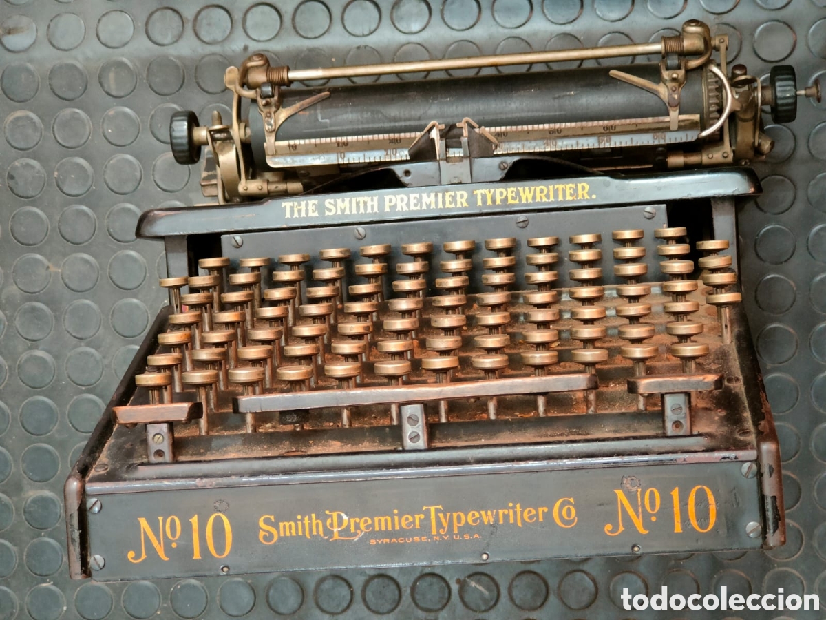 Antig&uuml;edades: M&aacute;quina de escribir Smith premier - Foto 1