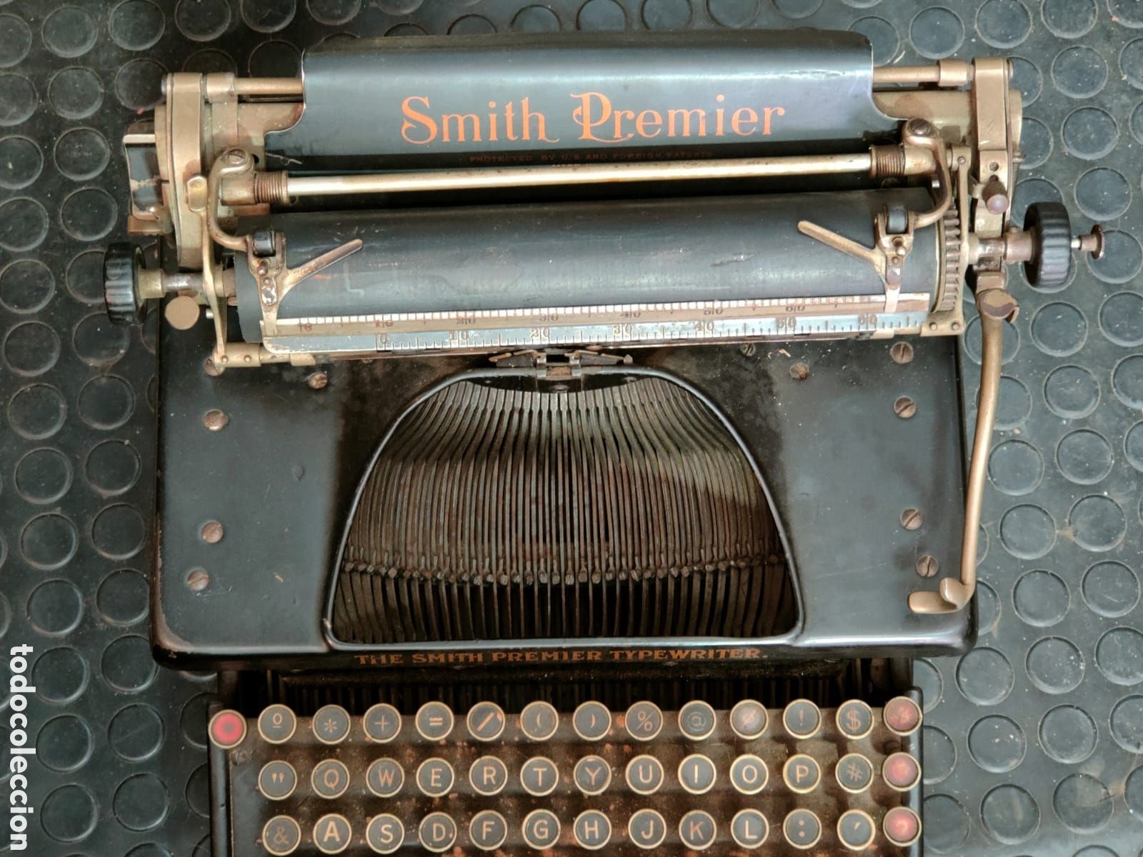 Antig&uuml;edades: M&aacute;quina de escribir Smith premier - Foto 2
