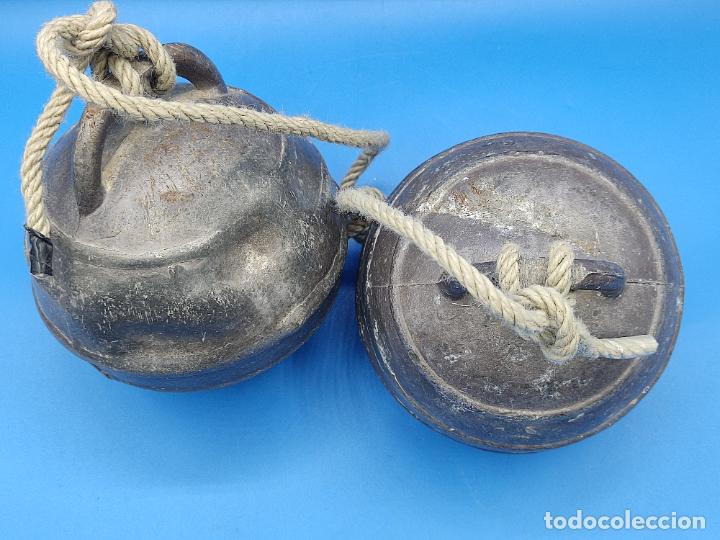 Antig&uuml;edades: BOYAS DE PESCA EN ALUMINIO MADE IN SPAIN - Foto 4