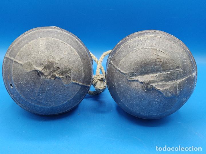 Antig&uuml;edades: BOYAS DE PESCA EN ALUMINIO MADE IN SPAIN - Foto 5