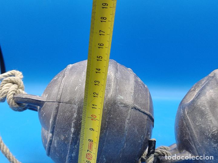 Antig&uuml;edades: BOYAS DE PESCA EN ALUMINIO MADE IN SPAIN - Foto 12
