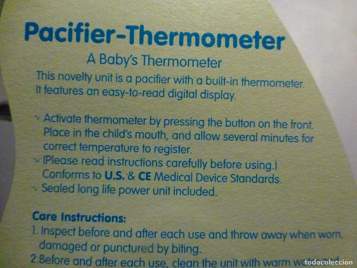 Antig&uuml;edades: Term&oacute;metro Beb&eacute; de chupete - Pacifier Therm&oacute;meter - Digital - Resistente al Agua - Precintado - Foto 4