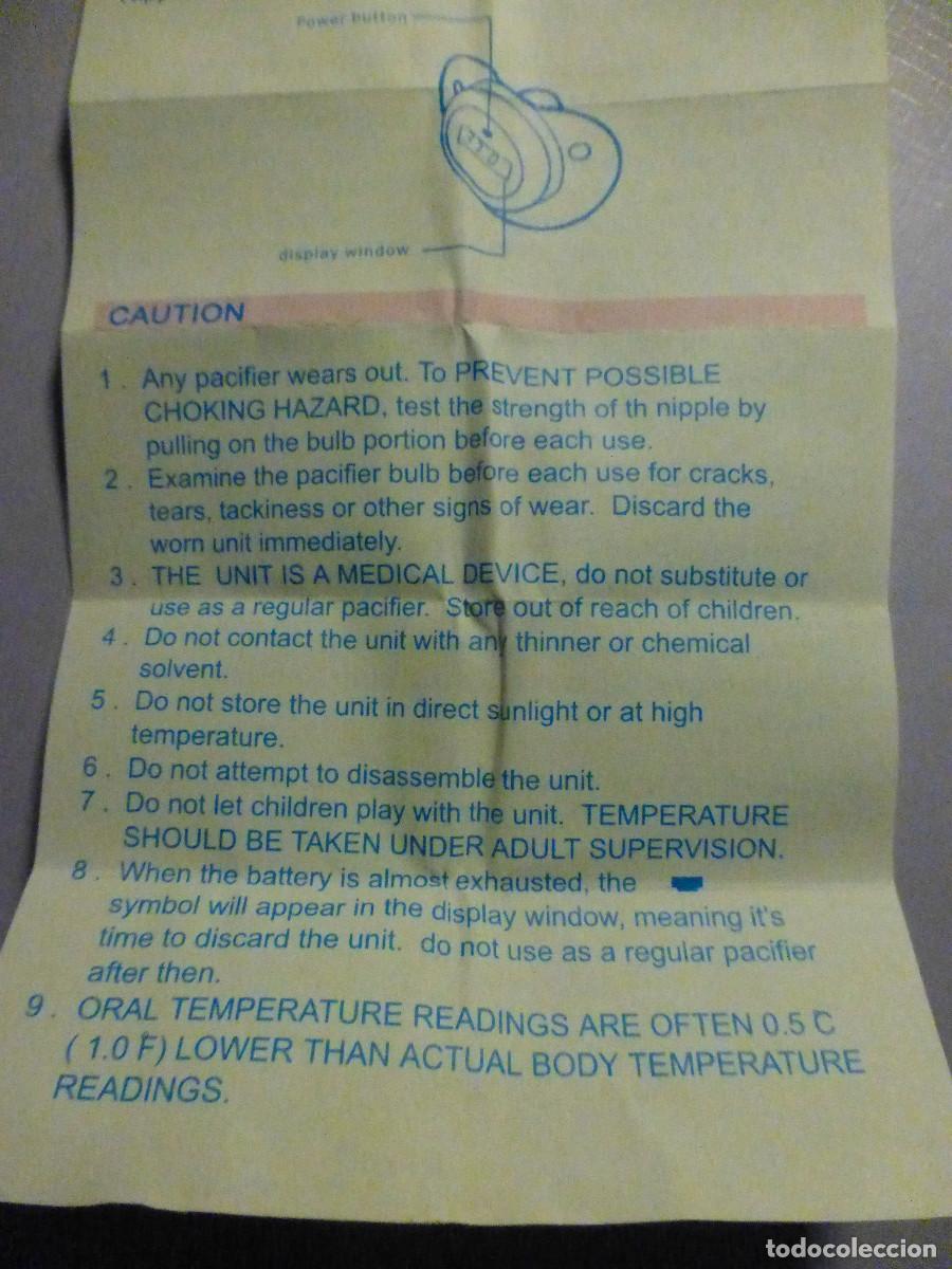 Antig&uuml;edades: Term&oacute;metro Beb&eacute; de chupete - Pacifier Therm&oacute;meter - Digital - Resistente al Agua - Precintado - Foto 10