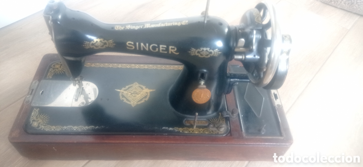 Antig&uuml;edades: Maquina de coser Singer 15k - Foto 3