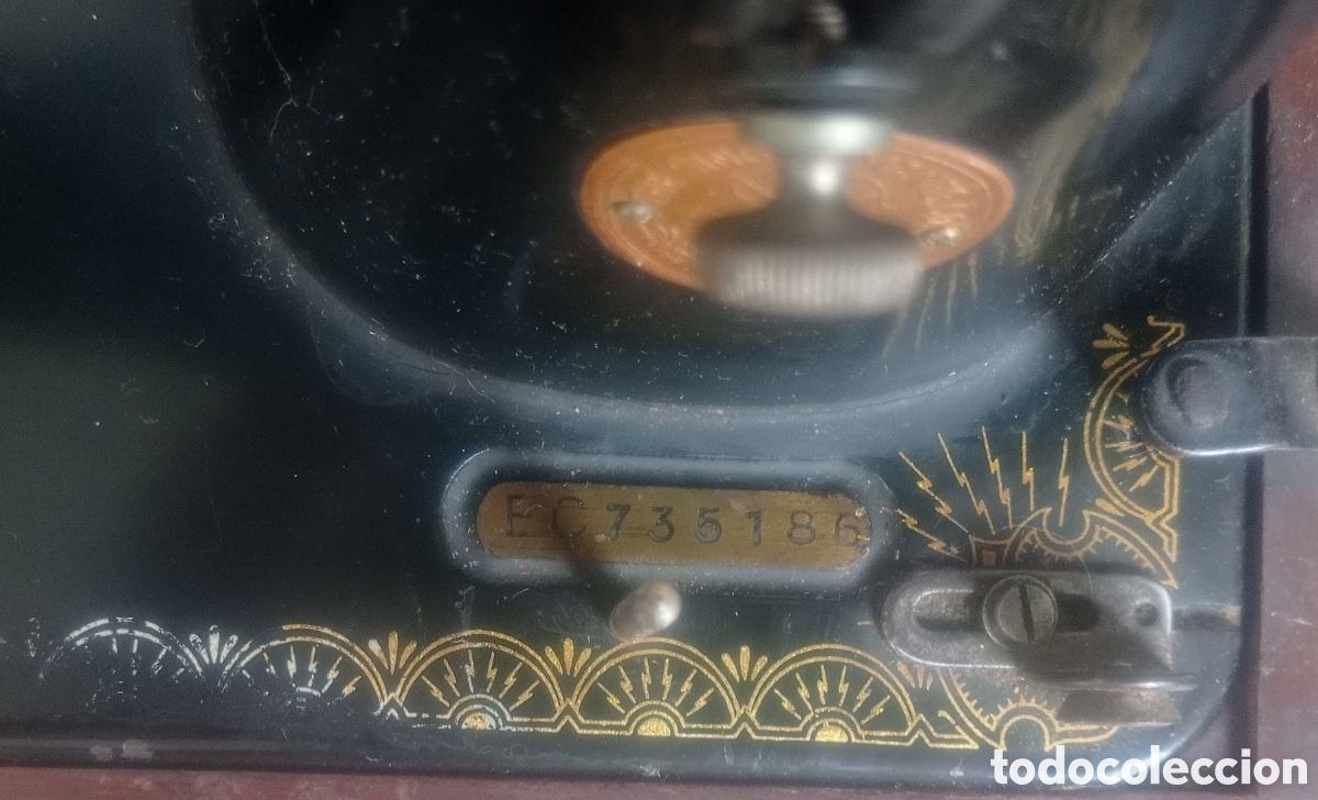 Antig&uuml;edades: Maquina de coser Singer 15k - Foto 4
