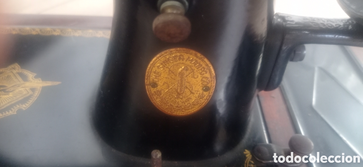 Antig&uuml;edades: Maquina de coser Singer 15k - Foto 5