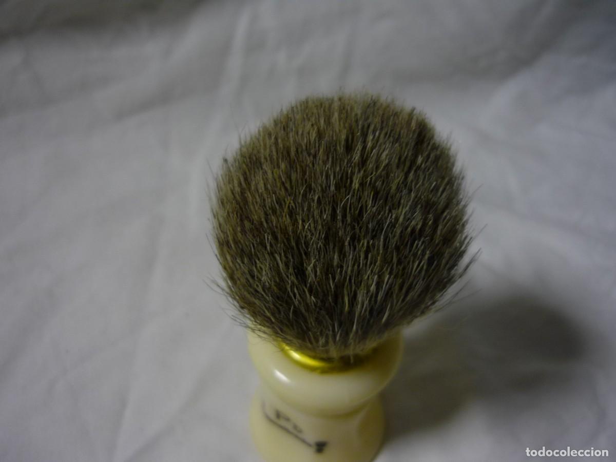 Antig&uuml;edades: Brocha de afeitar de pelo de tej&oacute;n - Foto 2