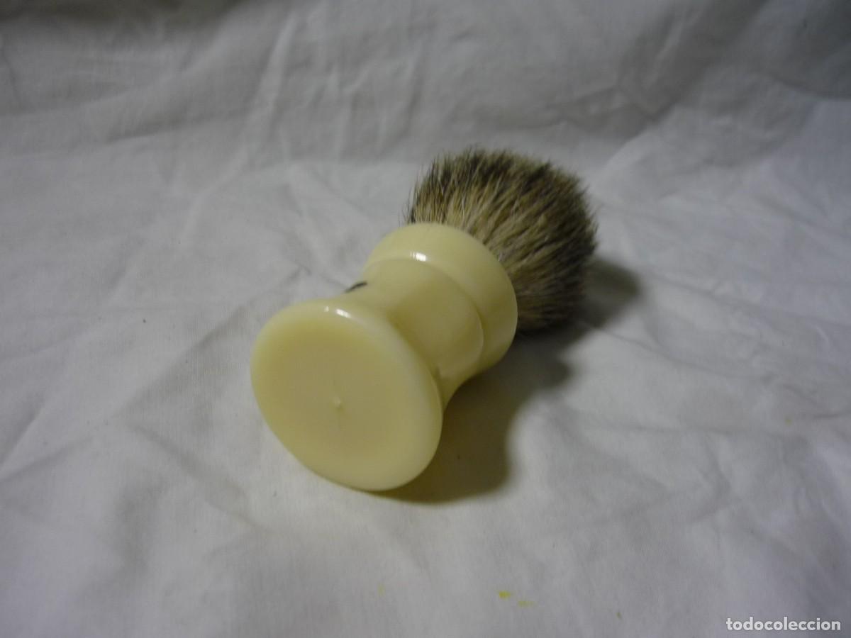 Antig&uuml;edades: Brocha de afeitar de pelo de tej&oacute;n - Foto 4