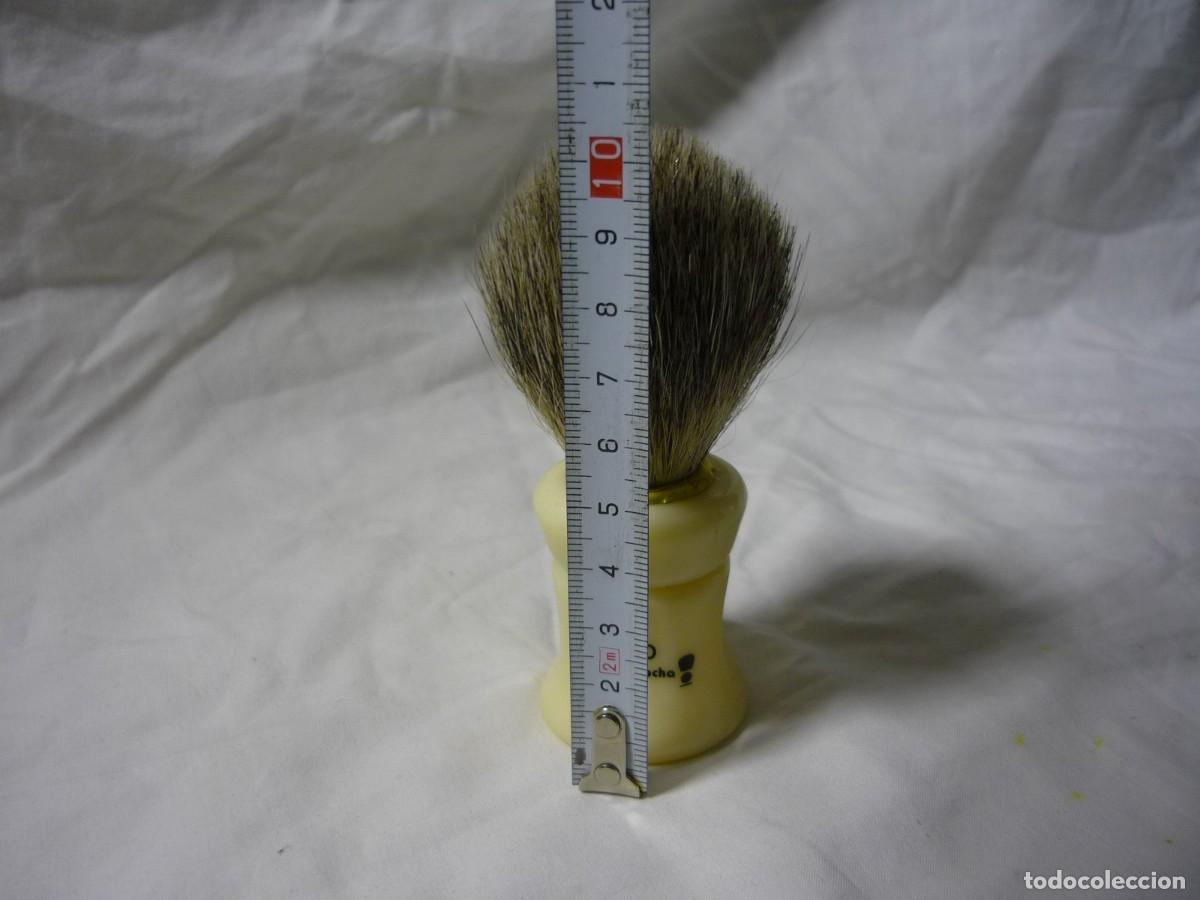 Antig&uuml;edades: Brocha de afeitar de pelo de tej&oacute;n - Foto 5