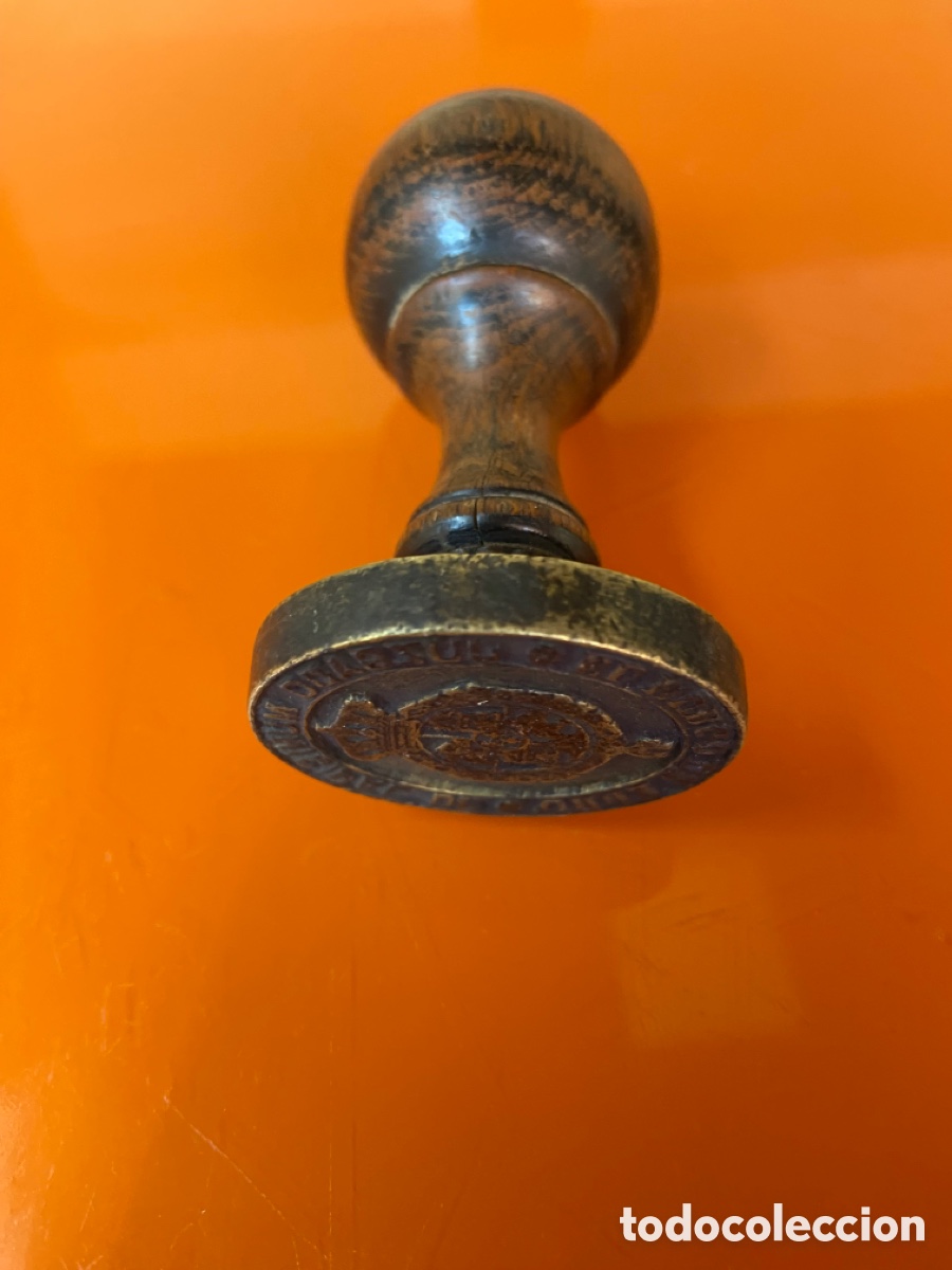 Antig&uuml;edades: SELLO EPOCA ISABEL II EL BURGO EBRO BRONCE - Foto 2