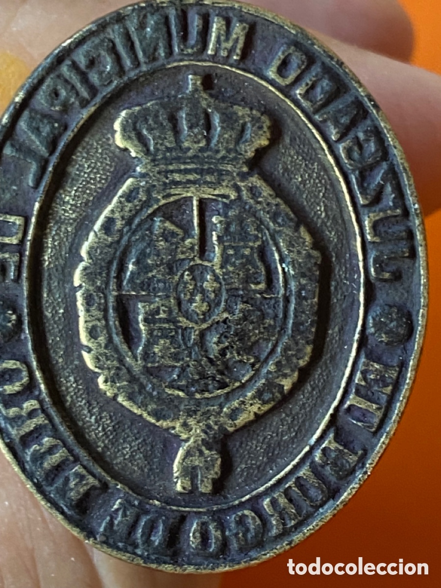 Antig&uuml;edades: SELLO EPOCA ISABEL II EL BURGO EBRO BRONCE - Foto 1