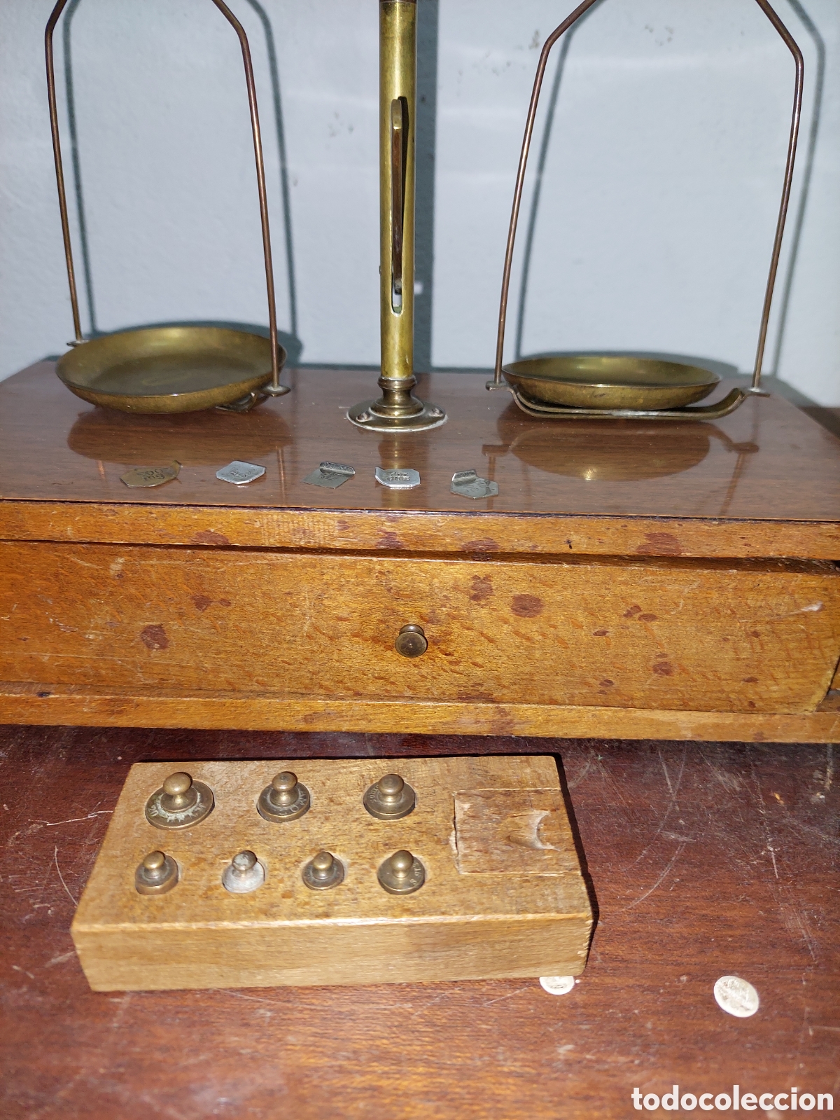Antig&uuml;edades: Balanza de Farmacia. - Foto 2