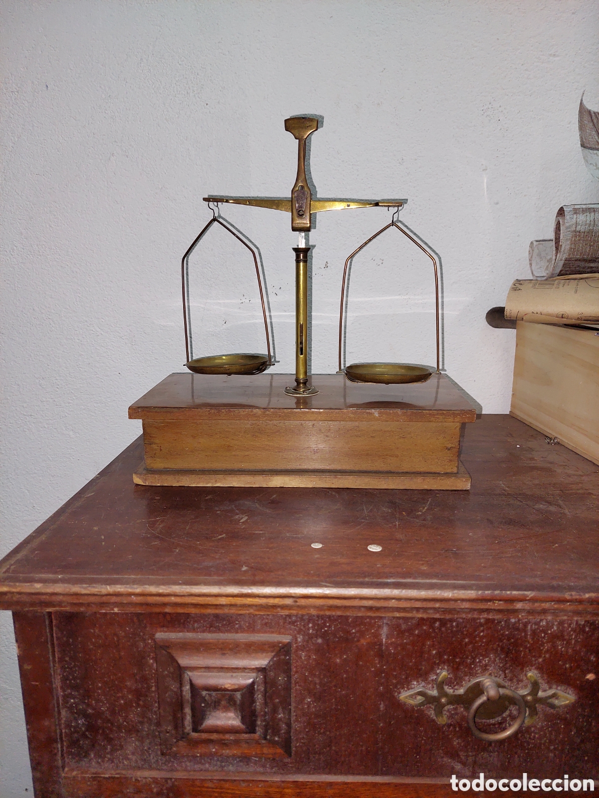 Antig&uuml;edades: Balanza de Farmacia. - Foto 10
