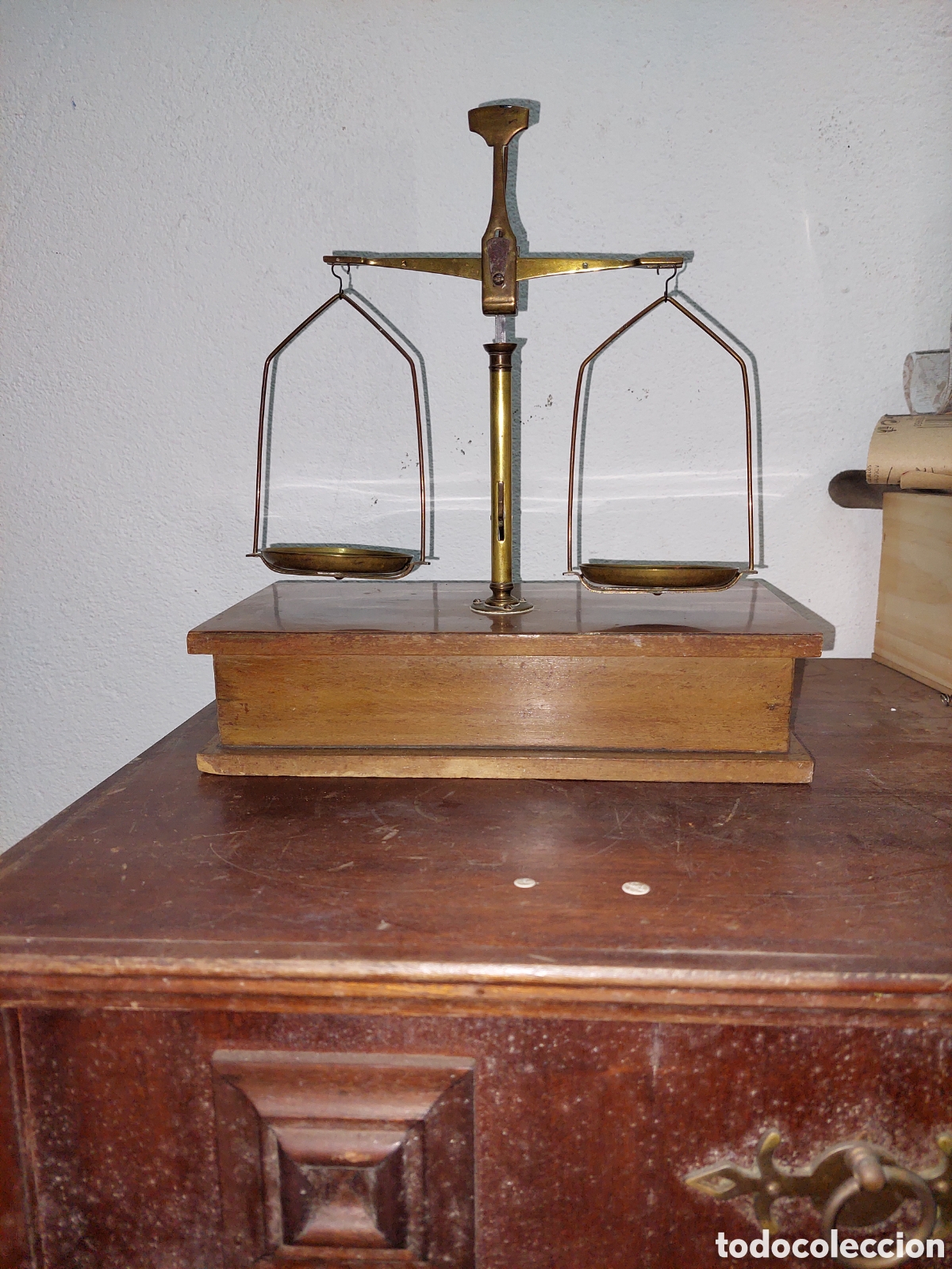 Antig&uuml;edades: Balanza de Farmacia. - Foto 11