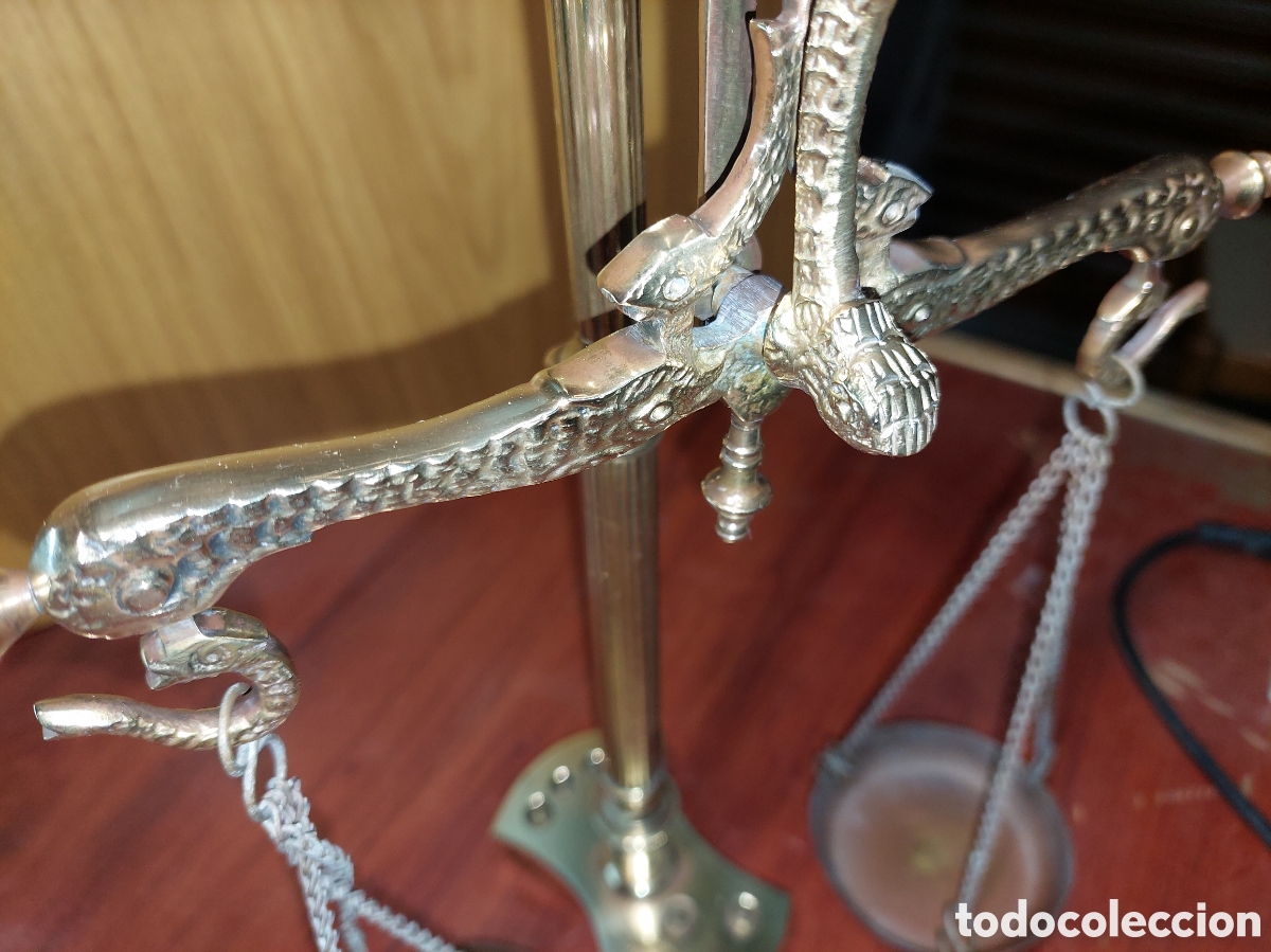 Antig&uuml;edades: Balanza bronce antigua. - Foto 5