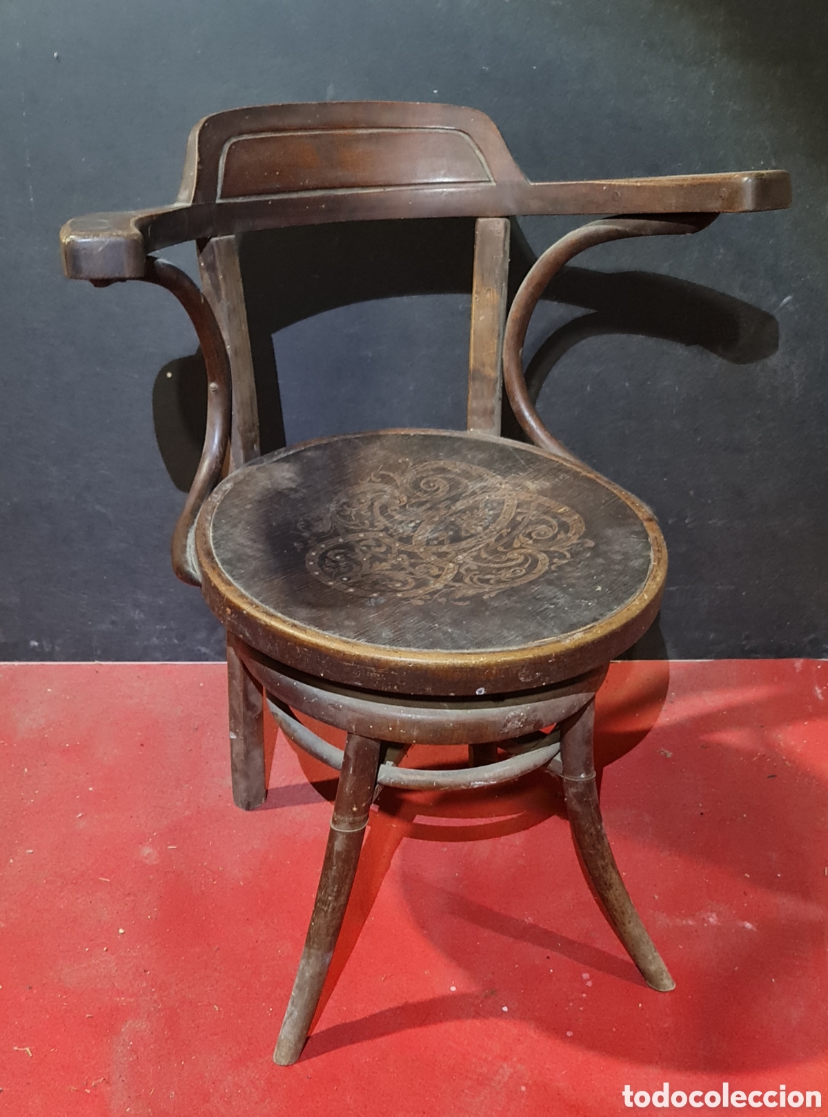 Antig&uuml;edades: sillon de barbero antiguo - Foto 2