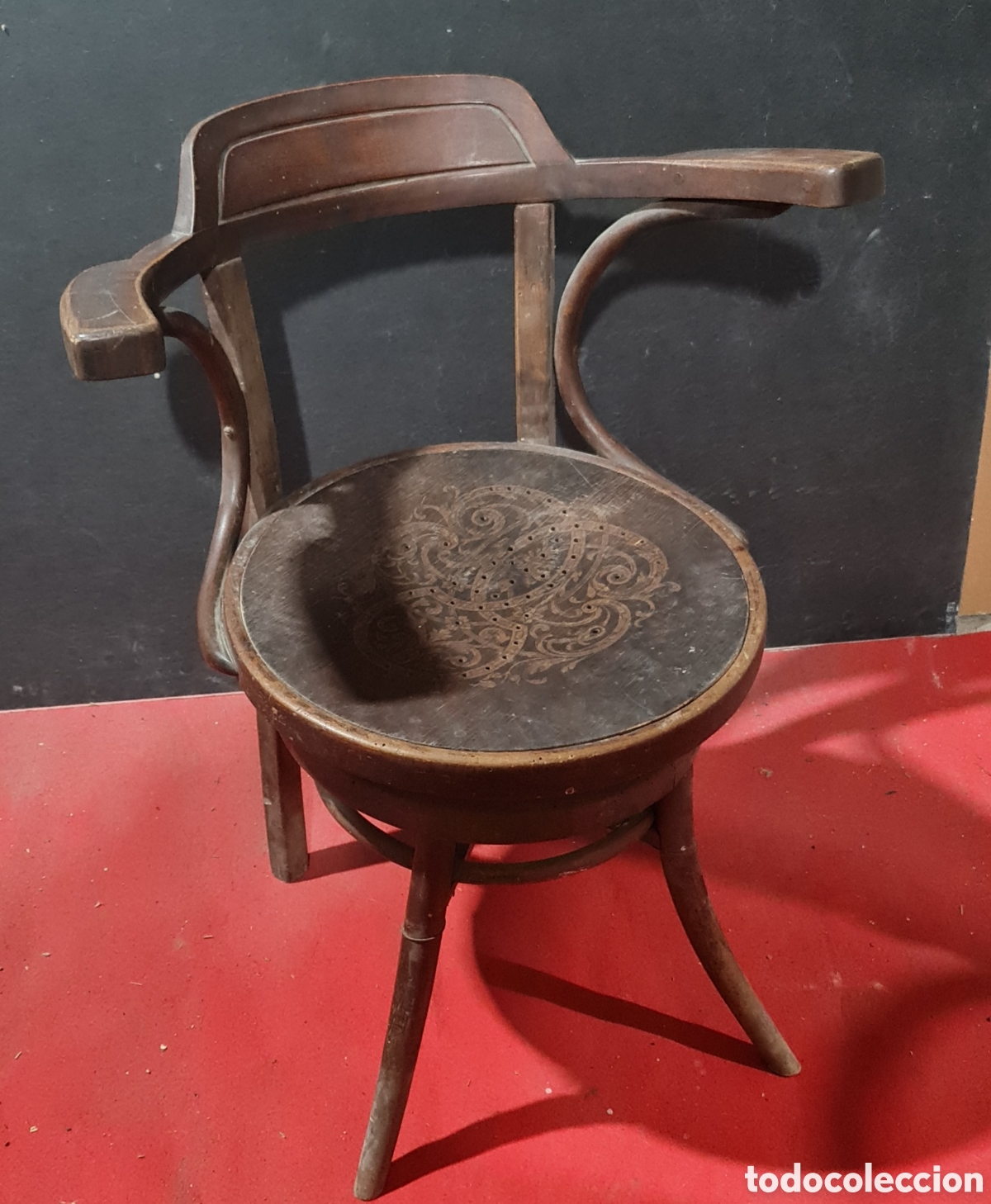 Antig&uuml;edades: sillon de barbero antiguo - Foto 3