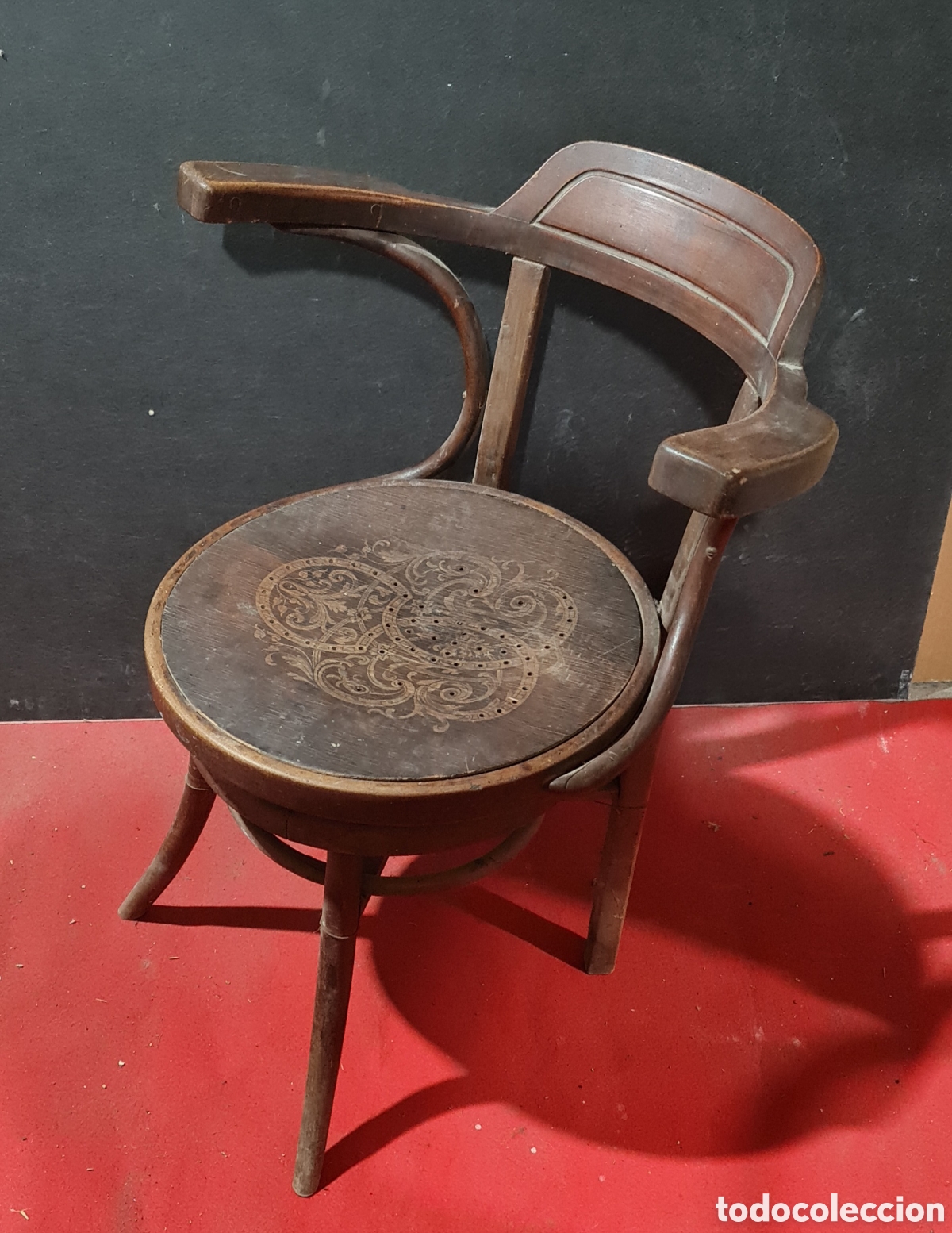 Antig&uuml;edades: sillon de barbero antiguo - Foto 1