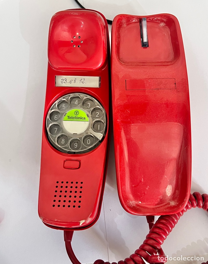 Tel&eacute;fonos: TEL&Eacute;FONO ANTIGUO ROJO - Foto 1