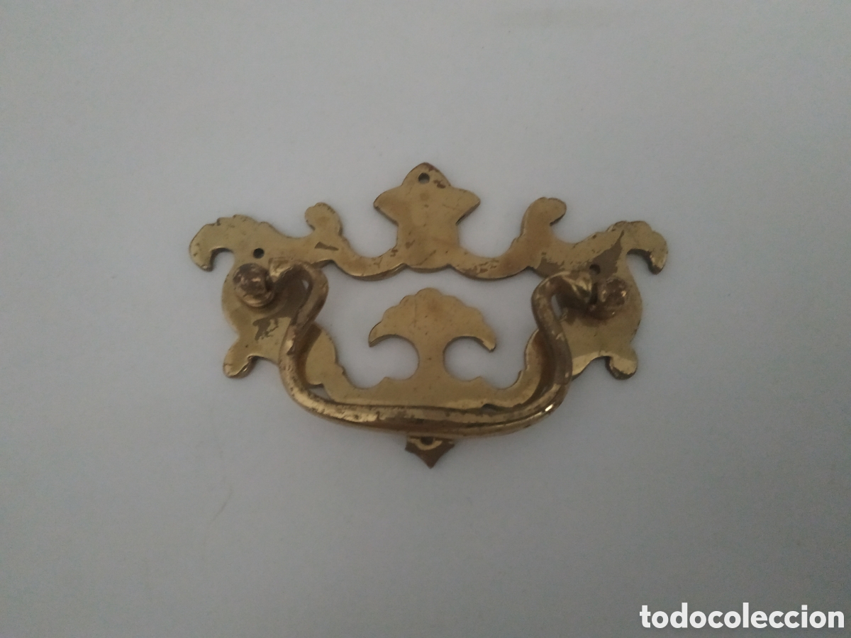 Antig&uuml;edades: TIRADOR LATON ARTESANAL - Foto 1