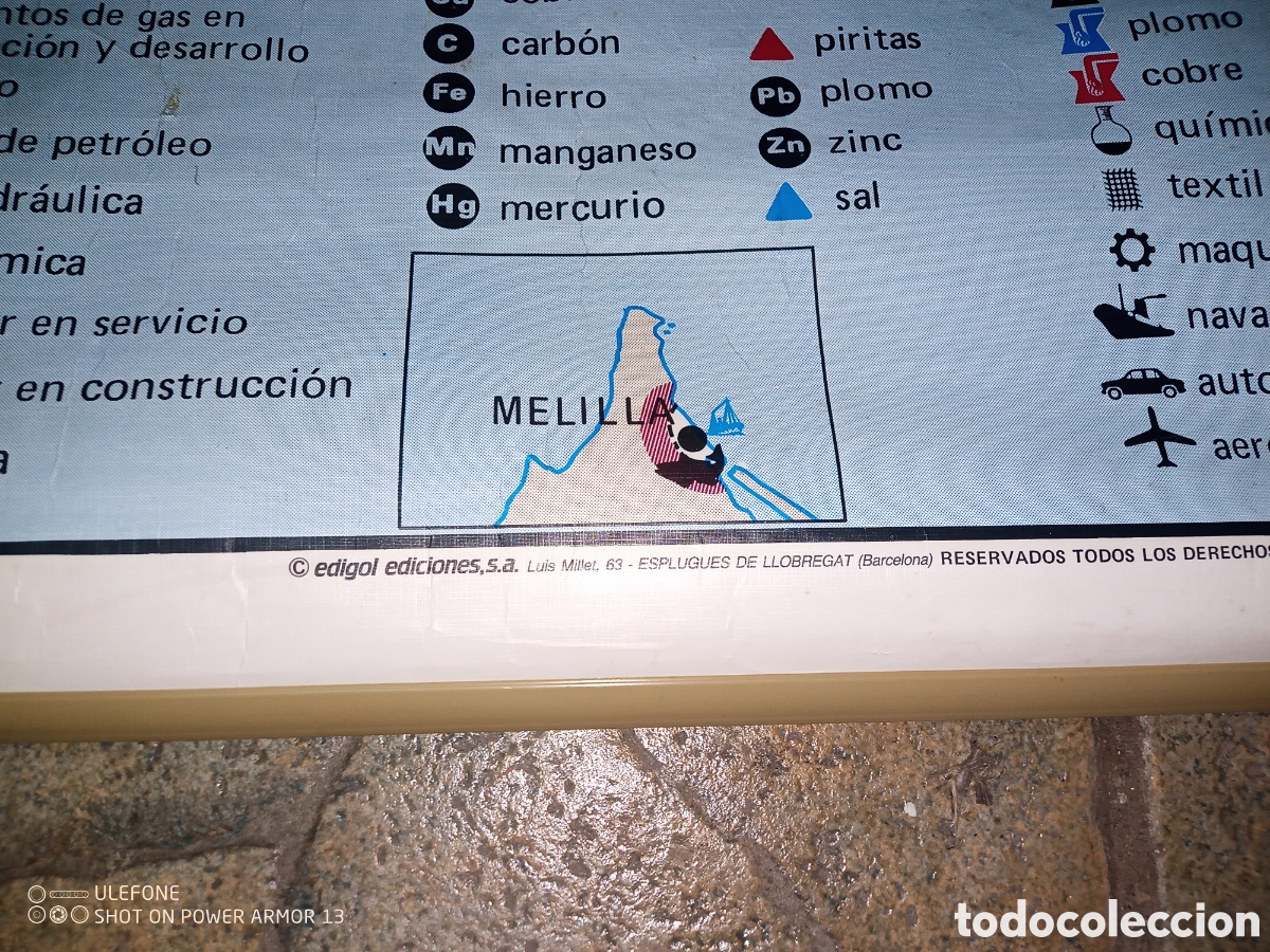 Antig&uuml;edades: Mapa escolar EGB Andaluc&iacute;a - Foto 2