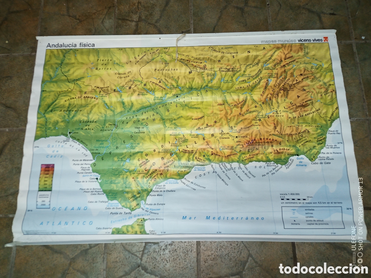 Antig&uuml;edades: Mapa escolar EGB Andaluc&iacute;a - Foto 2