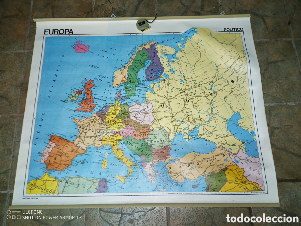 Antig&uuml;edades: Mapa escolar EGB Europa - Foto 2