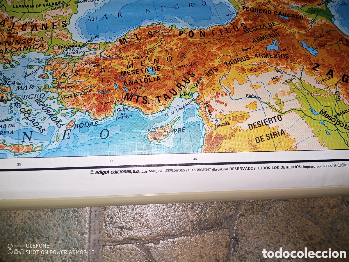 Antig&uuml;edades: Mapa escolar EGB Europa - Foto 3