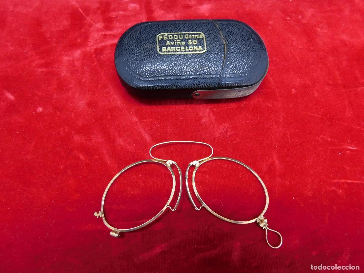 Antig&uuml;edades: GAFAS ALAMBRE CHAPADAS EN ORO - Foto 2