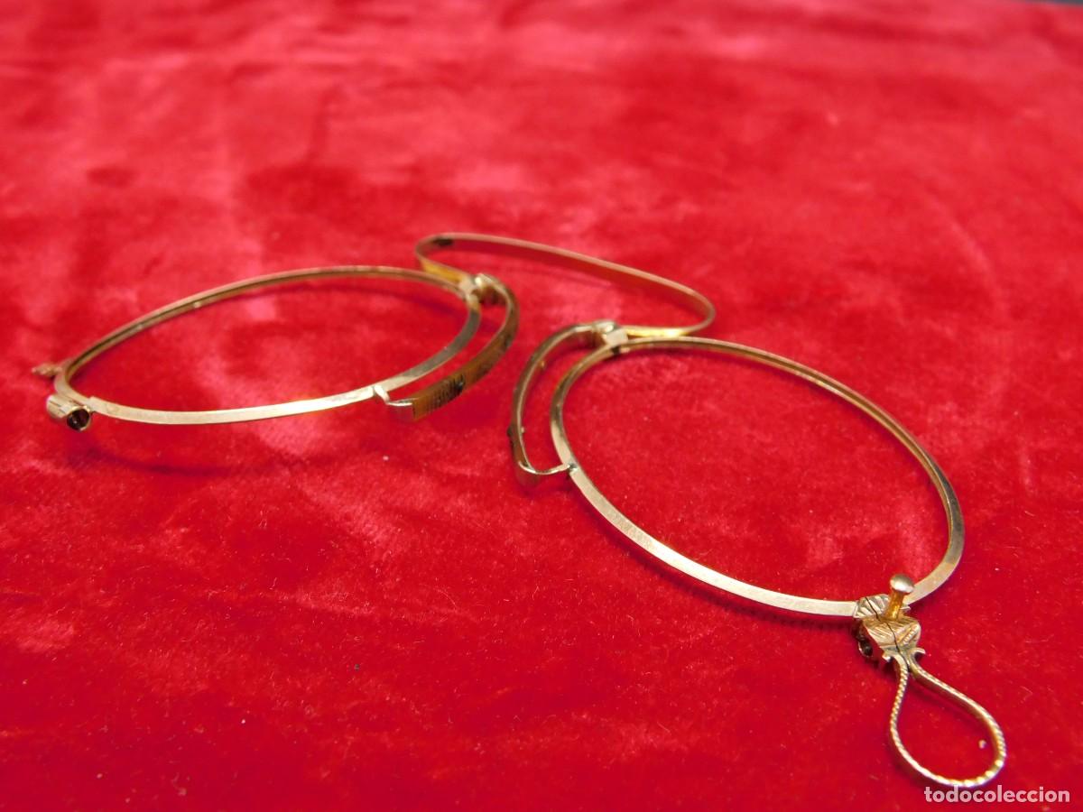 Antig&uuml;edades: GAFAS ALAMBRE CHAPADAS EN ORO - Foto 7